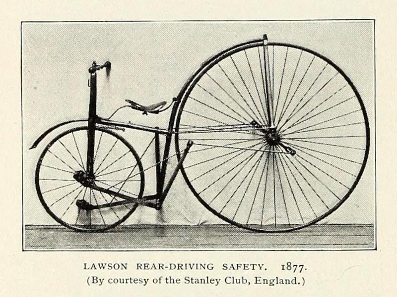 Modelo de bicicleta desenvolvida pelo ingês Henry Lawson 