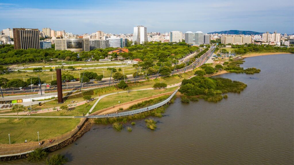 Orla do Guaíba em Porto Alegre