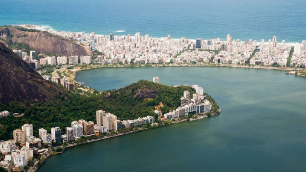 imagem área da lagoa rodrigo de freitas